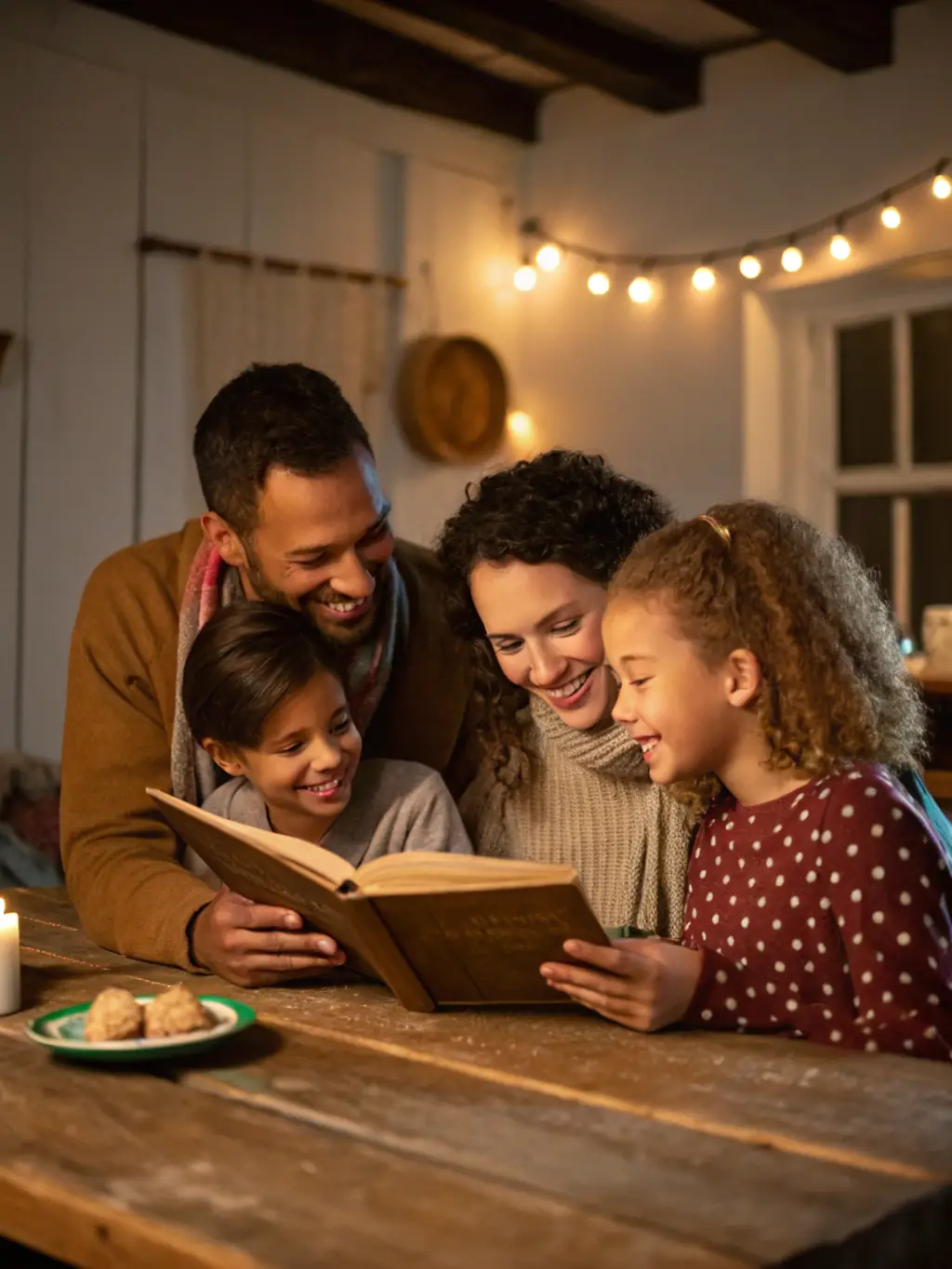 A family participating in a UNAPEI 92 support group meeting, sharing experiences and offering mutual support, highlighting the organization's commitment to family well-being.